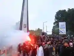 Polresta Bogor Kota Memadamkan Demo Anarkis, Polisi dan Pedagang Alami Kerugian